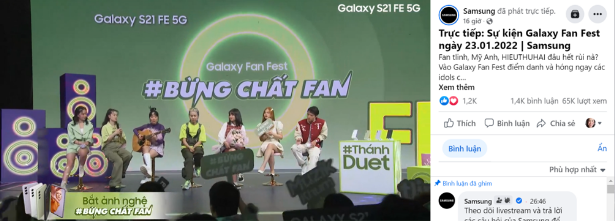 Thánh Duet đã chính thức lộ diện tại sự kiện Galaxy Fan Fest Ảnh 1