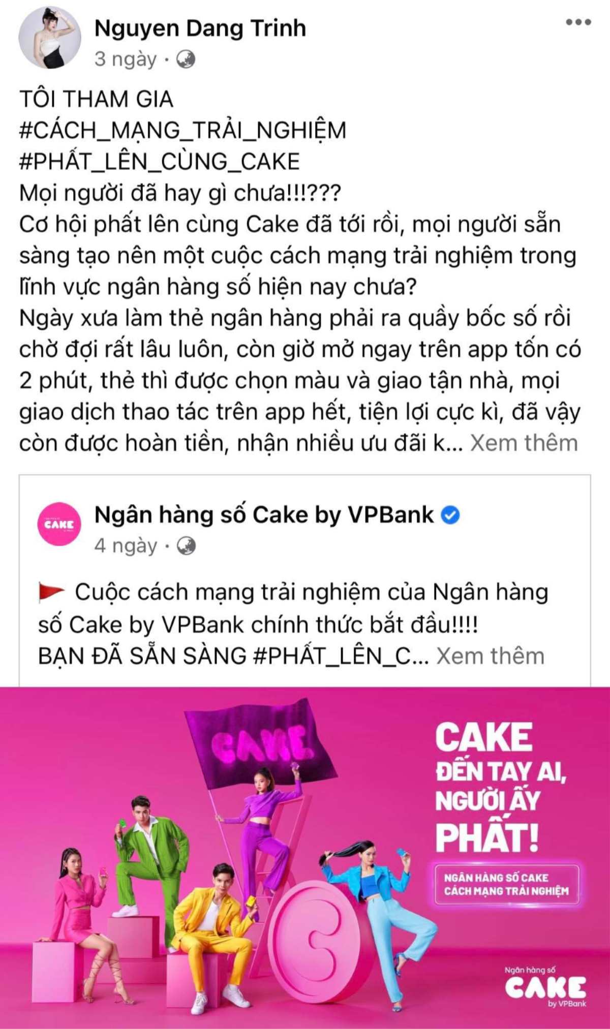 Hàng loạt hot girl, hot boy đồng loạt hưởng ứng chiến dịch mới của Ngân hàng số Cake, chuyện gì sắp xảy ra? Ảnh 2