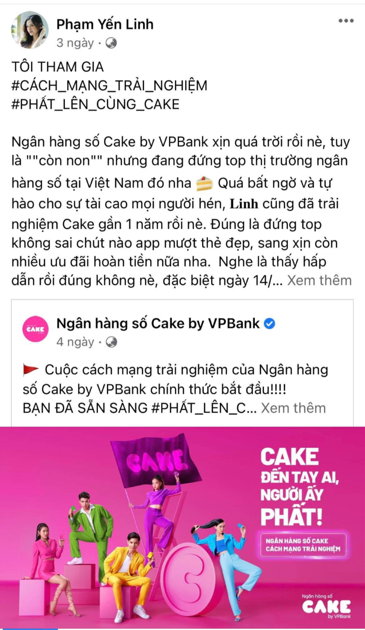 Hàng loạt hot girl, hot boy đồng loạt hưởng ứng chiến dịch mới của Ngân hàng số Cake, chuyện gì sắp xảy ra? Ảnh 3