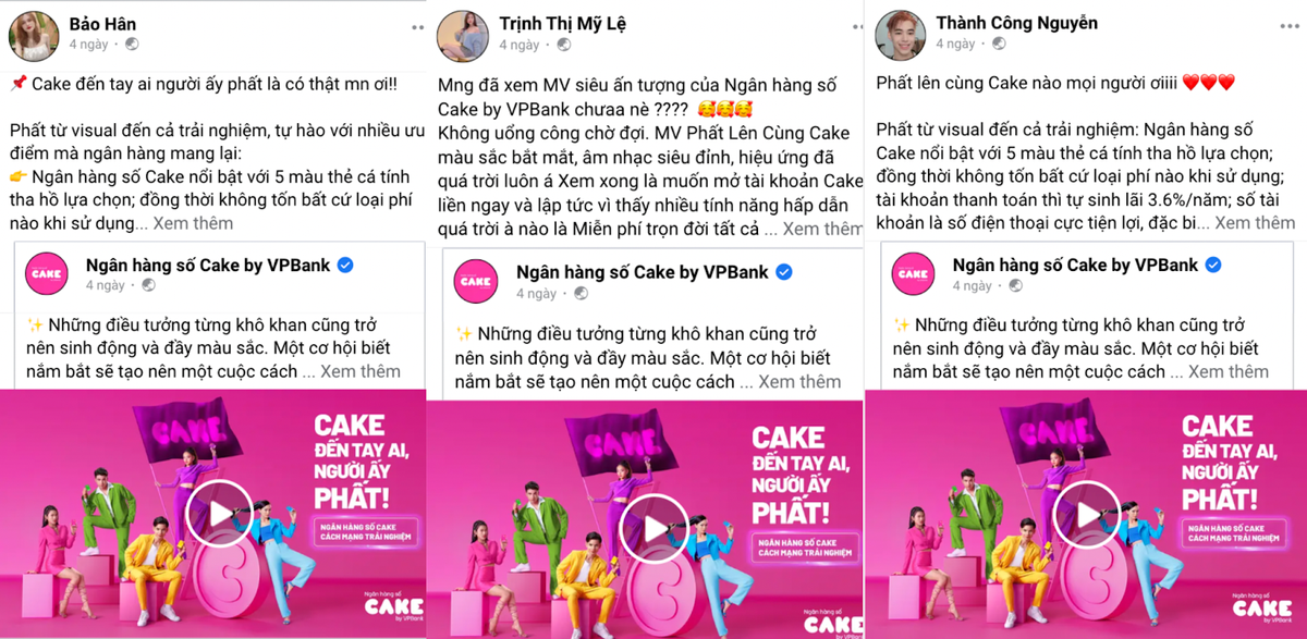 Dàn KOL review trào lưu 'Cách mạng trải nghiệm' cùng ngân hàng số Cake Ảnh 1