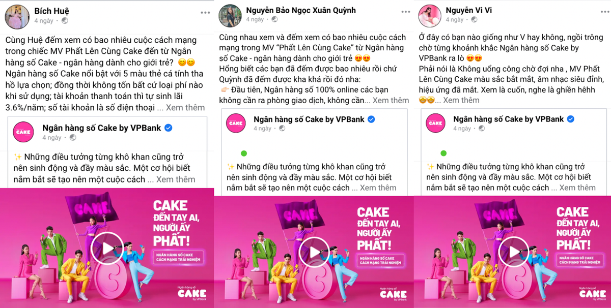 Dàn KOL review trào lưu 'Cách mạng trải nghiệm' cùng ngân hàng số Cake Ảnh 2