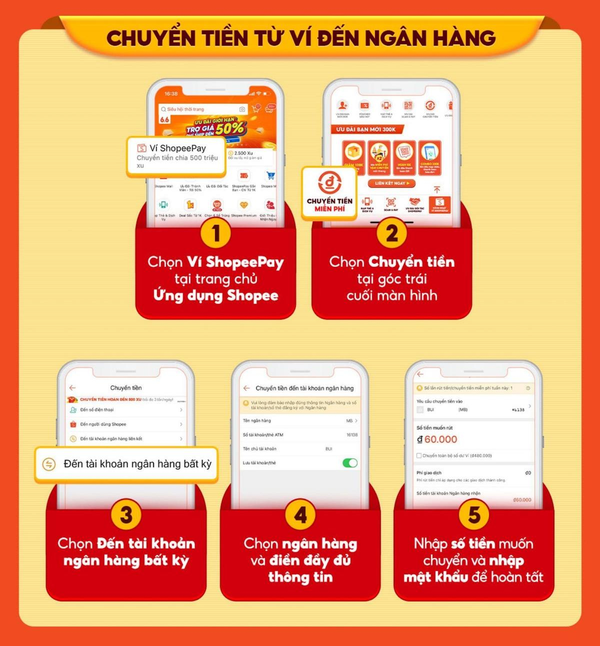 ShopeePay miễn phí trọn bộ 3 cách chuyển tiền ngay trên ứng dụng Shopee Ảnh 3