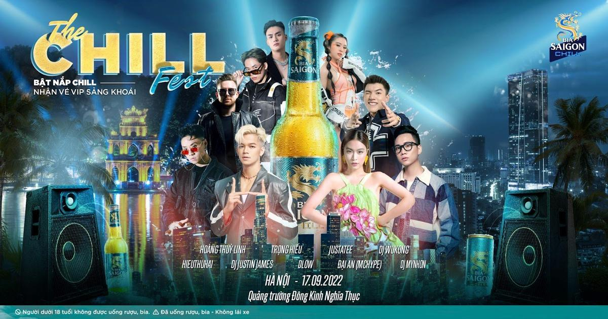 Hoàng Thuỳ Linh, JustaTee, Trọng Hiếu, HIEUTHUHAI cực cháy tại The Chill Fest - sự kiện 'biển' đầu tiên giữa lòng thủ đô Hà Nội Ảnh 1