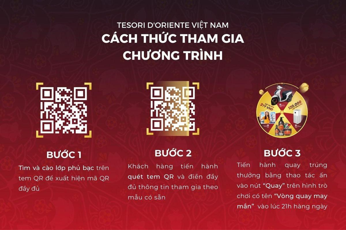 'Quét ngay, trúng lớn' tổng trị giá giải thưởng lên đến 3 tỷ đồng cùng Tesori d'Oriente Ảnh 3