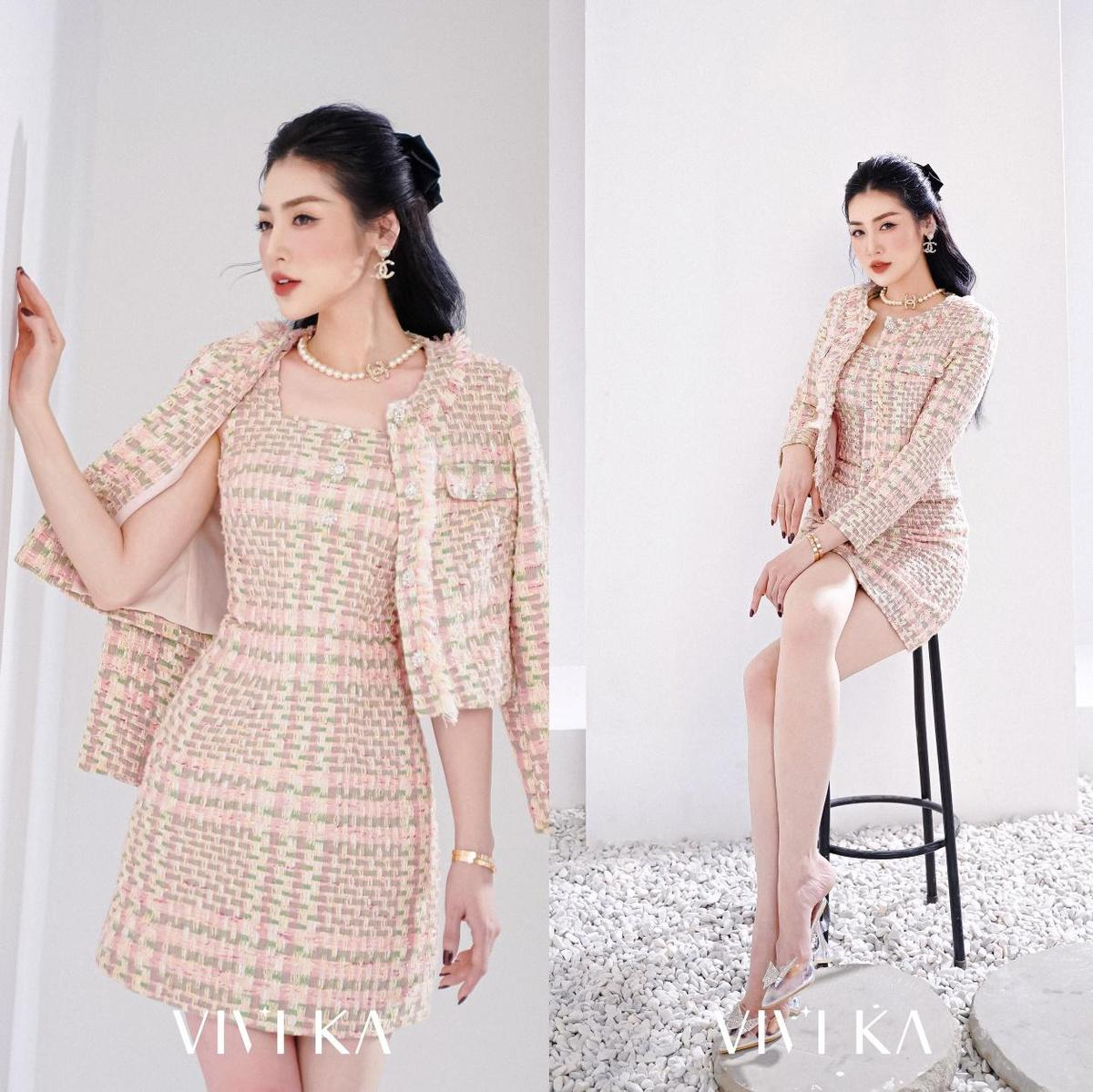 Thương hiệu VIVIKA ra mắt bộ sưu tập dạ Tweed thu đông 2022 với sự toả sáng của á hậu Dương Tú Anh Ảnh 2