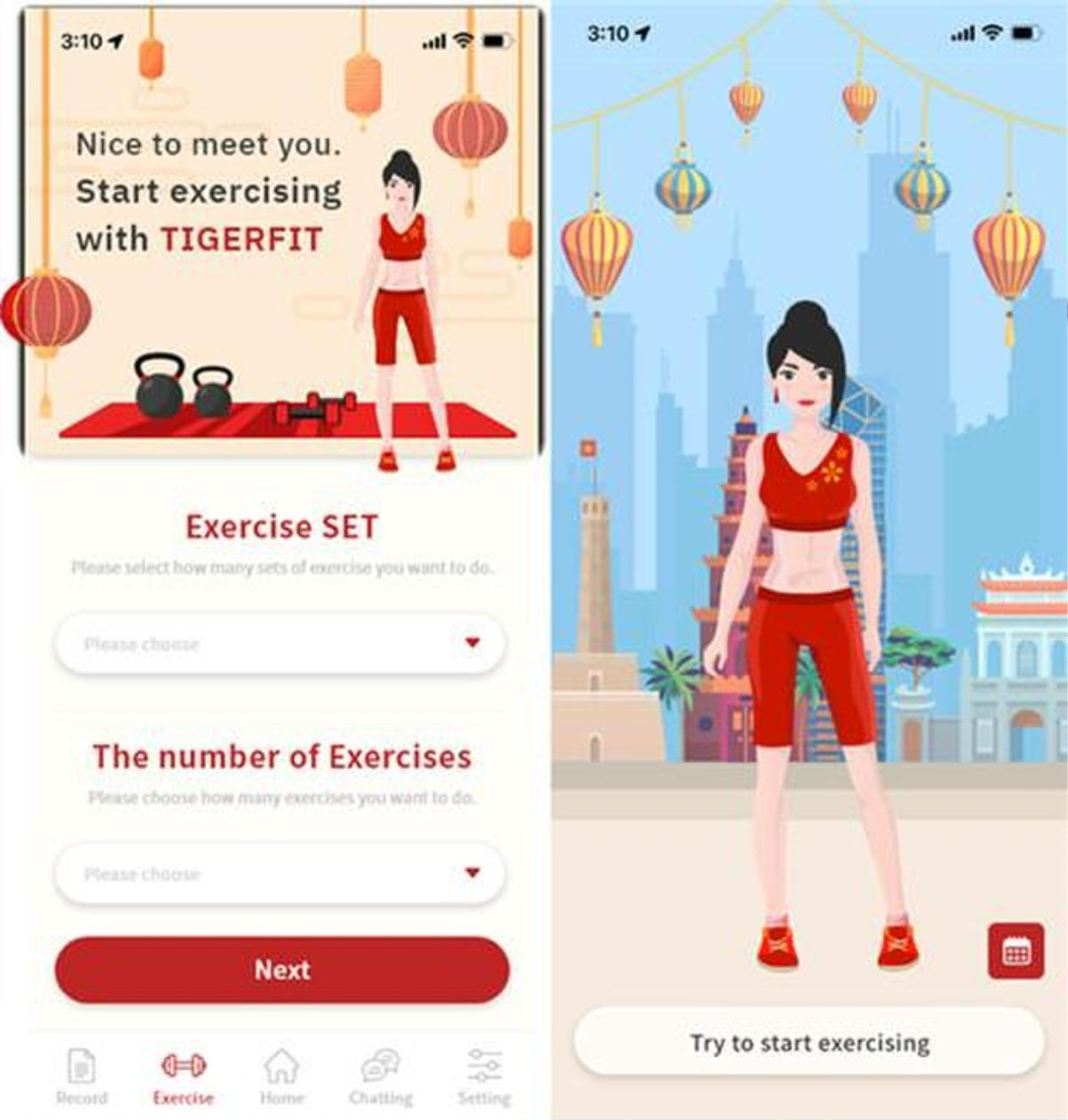 'TIGERFIT', ứng dụng luyện tập tại nhà phát triển nhân vật dựa trên cơ sở dữ liệu vận động Ảnh 1