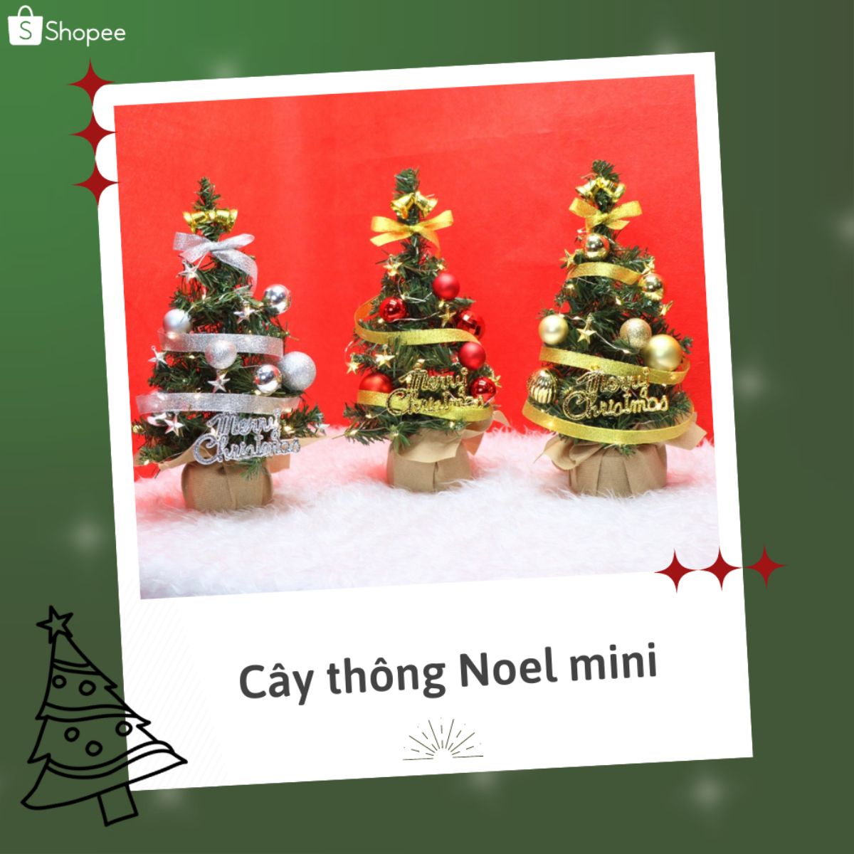 Đón Noel ngay tại bàn làm việc với đủ loại phụ kiện trang trí cực xịn dưới 200.000 đồng Ảnh 1