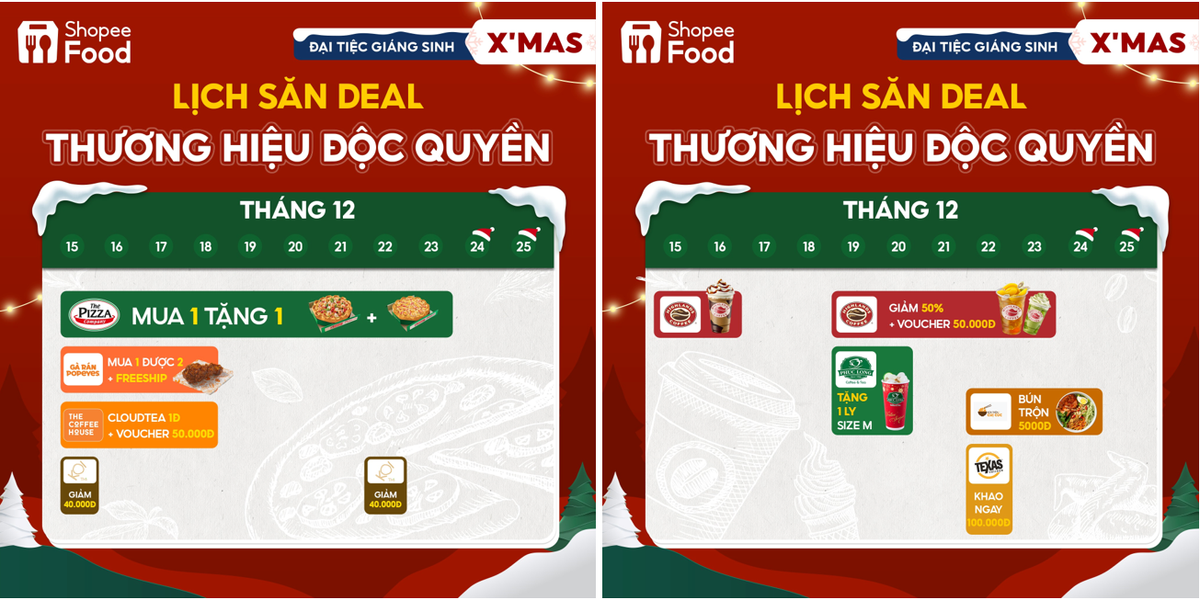 Tưng bừng đón Giáng Sinh, nhận quà “mỏi tay” suốt tuần từ ShopeeFood Ảnh 4