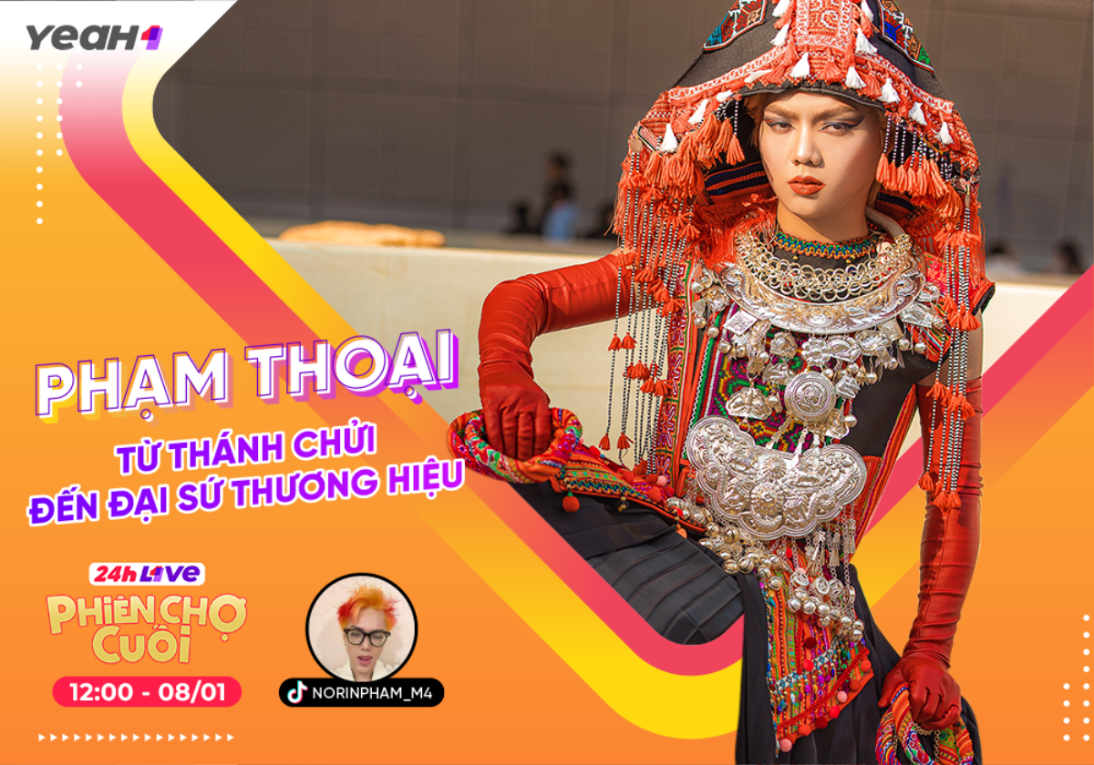 TikToker Phạm Thoại hành trình từ 'Thánh chửi' đến đại sứ thương hiệu của 24h Live Phiên Chợ Cuối Ảnh 1