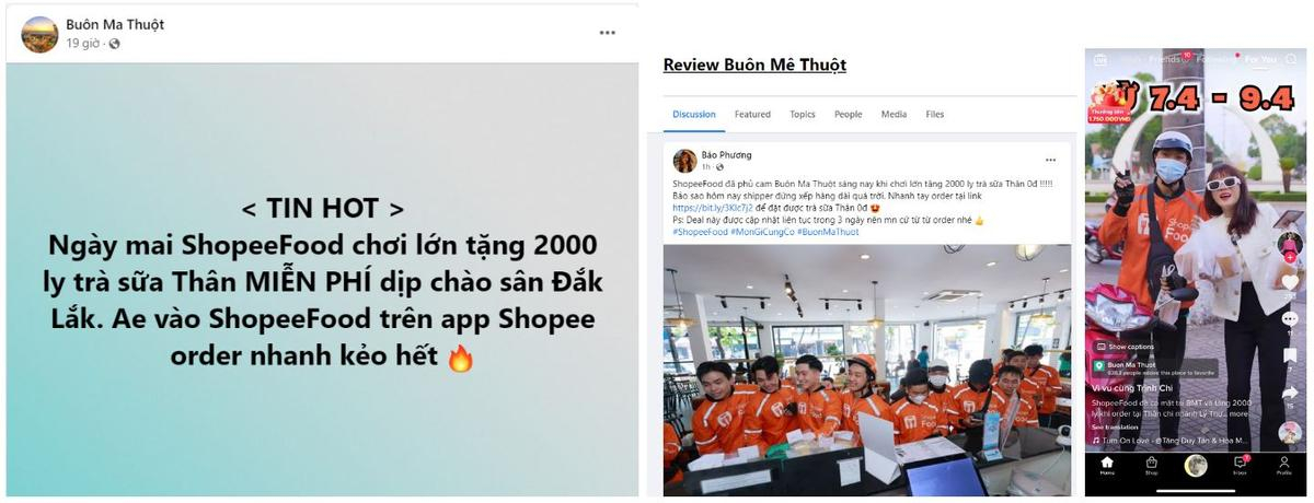 Chơi lớn như ShopeeFood, vừa có màn chào sân hoành tráng tại Buôn Ma Thuột đã khao ngay 2000 ly trà sữa miễn phí Ảnh 3