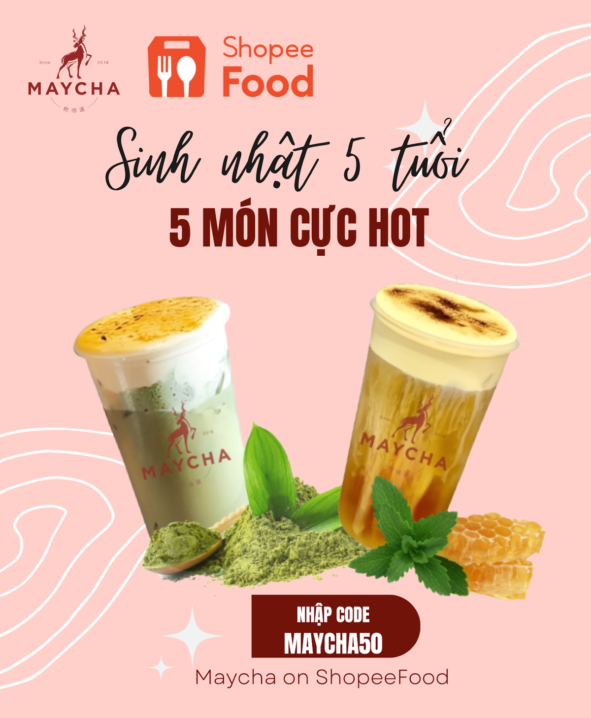 Maycha mừng sinh nhật 5 tuổi khao món 5 đồng trên ShopeeFood Ảnh 3