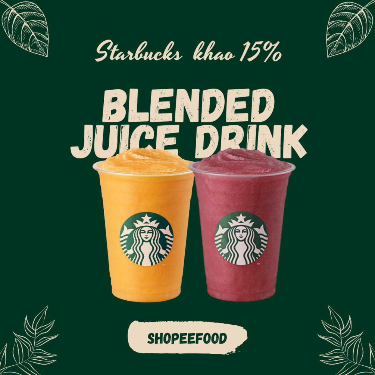 Nóng nhất lúc này không phải trời hè 38 độ, mà là bộ đôi ưu đãi kép từ Starbucks trên ShopeeFood Ảnh 3