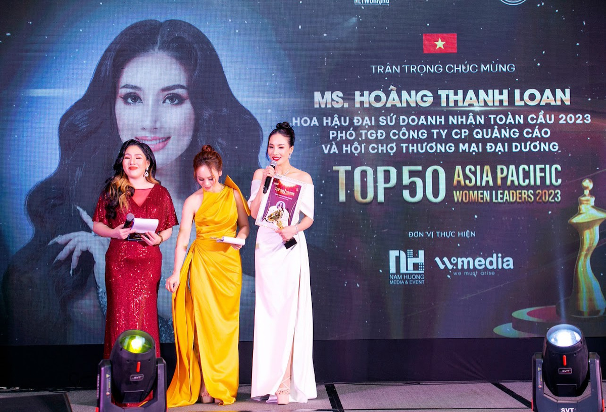 Hoa hậu Hoàng Thanh Loan làm Vedette và nhận giải thưởng Top 50 Nữ lãnh đạo Châu Á – Thái Bình Dương 2023 Ảnh 4