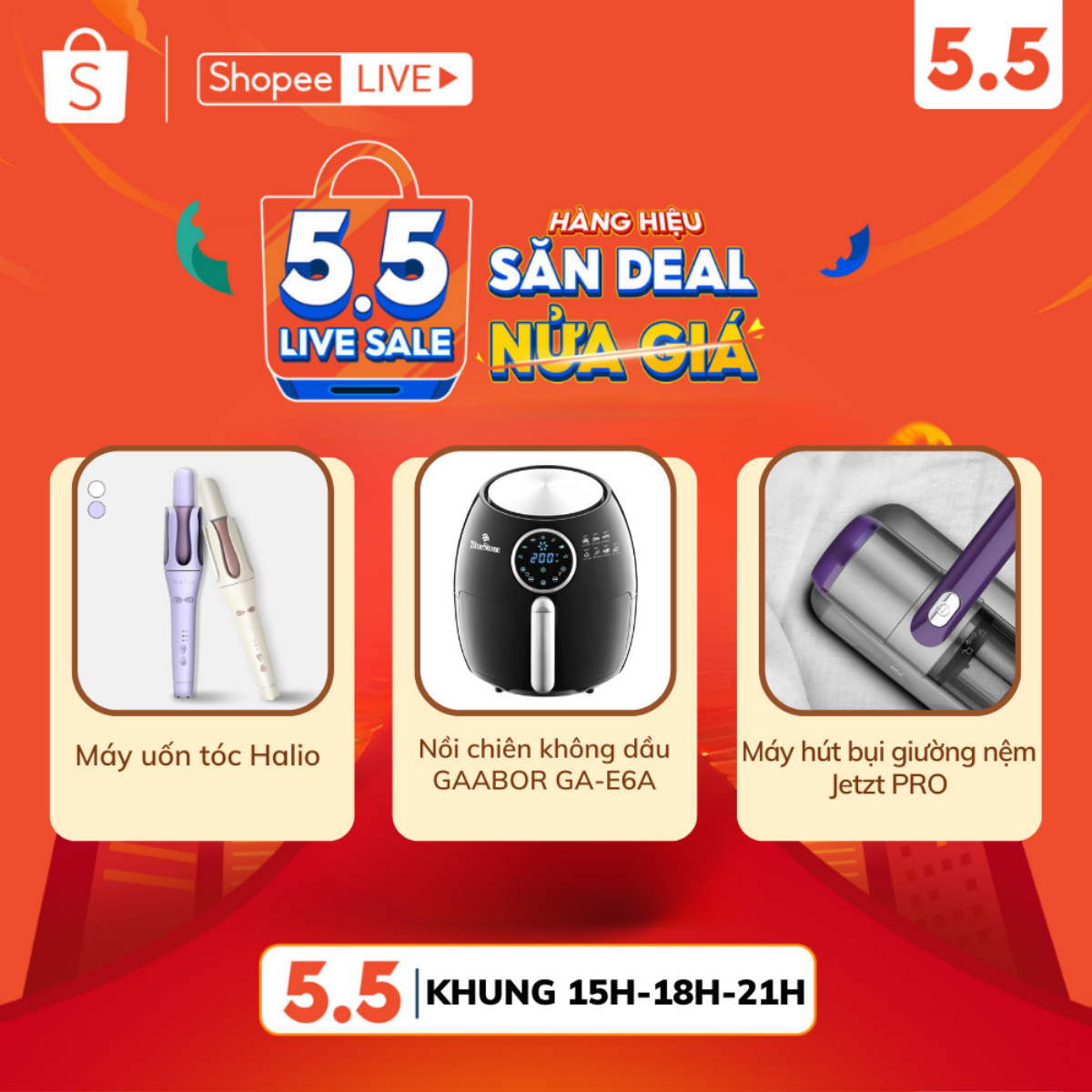 Mở Shopee Live săn hàng điện tử nửa giá, hot nhất là máy uốn tóc giá chưa đến 800.000 đồng Ảnh 3