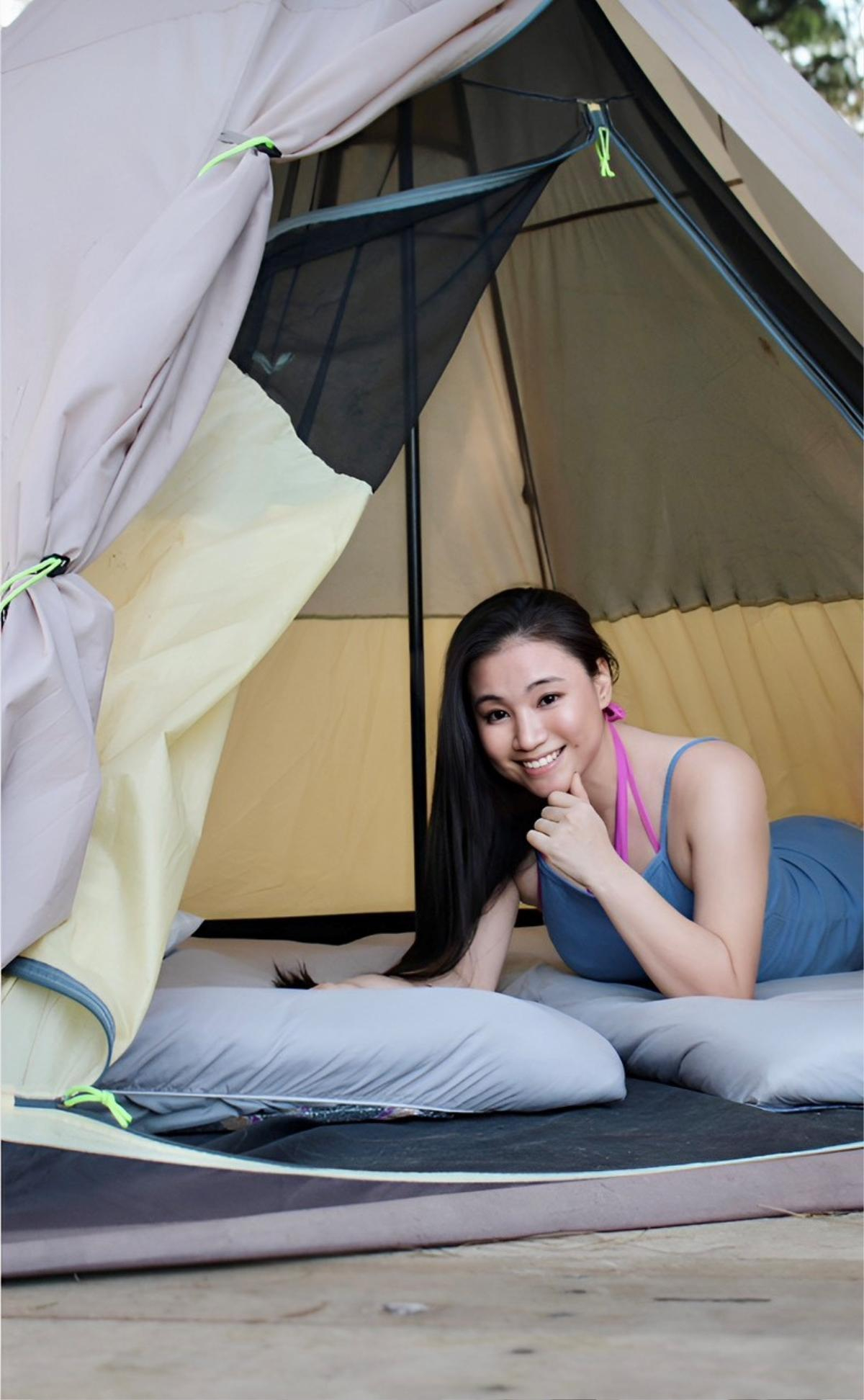 Hoa khôi Khánh Hòa - Mai Hải Anh vi vu tại Camping Rừng & Biển ở Hồ Cốc Ảnh 2