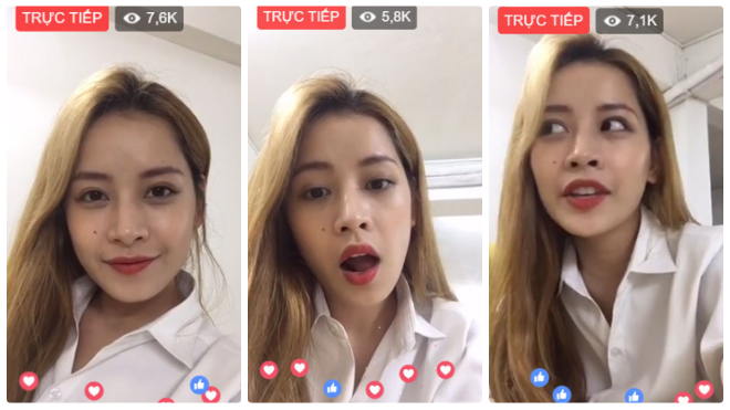 Chi Pu khoe '50 sắc thái' đáng yêu trong buổi livestream với fan Ảnh 2