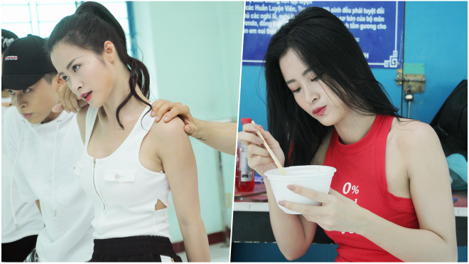 Đông Nhi ăn vội, cật lực tập luyện vũ đạo chuẩn bị cho Asia Song Festival 2017 Ảnh 2