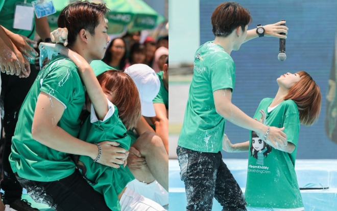 Trước thử thách 'Dìm không chìm', khoảnh khắc 'tình bể bình' của Khởi My - Kelvin Khánh khiến fan bấn loạn Ảnh 2