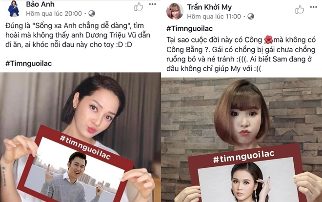 Sao Việt cầu cứu cộng đồng mạng 'tìm người lạc' Ảnh 2