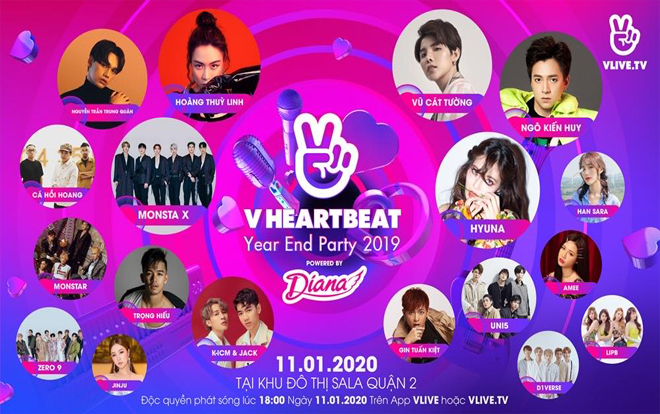 Muốn gặp HyunA, Monsta X và dàn sao đình đám Vpop cùng loạt quà 'xịn sò': Chần chừ gì mà không book 1 vé V Heartbeat Year End Party 2019 Ảnh 2