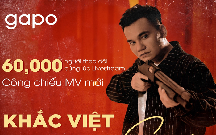 Thành công rực rỡ khi chọn Gapo để Live stream công chiếu MV mới, Khắc Việt thu hút 60.000 người xem cùng lúc Ảnh 2