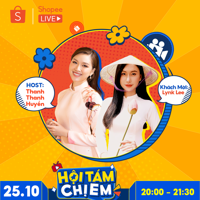 Vào 20H ngày mai 25.10, “Hội Tám Chị Em” sẽ khởi động số đầu tiên trên Shopee Live và kéo dài trong 90 phút, hứa hẹn mang đến những màn tâm sự, tư vấn thấu đáo cũng vô vàn khoảnh khắc giải trí thú vị.