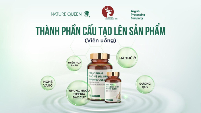Viên uống kích thích mọc tóc Nature Queen phiên bản đặc biệt được chiết xuất từ các thành phần thảo dược có trong tự nhiên, đặc biệt là thành phần Nhung Hươu Siberia