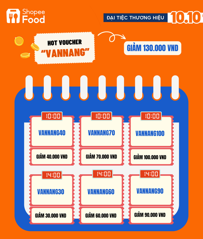 Săn ngay bộ voucher VANNANG “siêu đỉnh' giảm thẳng từ 30.000 đến 130.000 đồng.