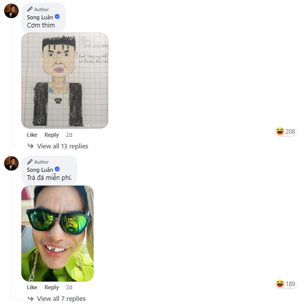 Không chỉ khiêu chiến, Song Luân còn tranh thủ trêu chọc Diệu Lâm với loạt hình dìm không nương tay, chứng tỏ quyết tâm “xịt keo” người anh thân thiết