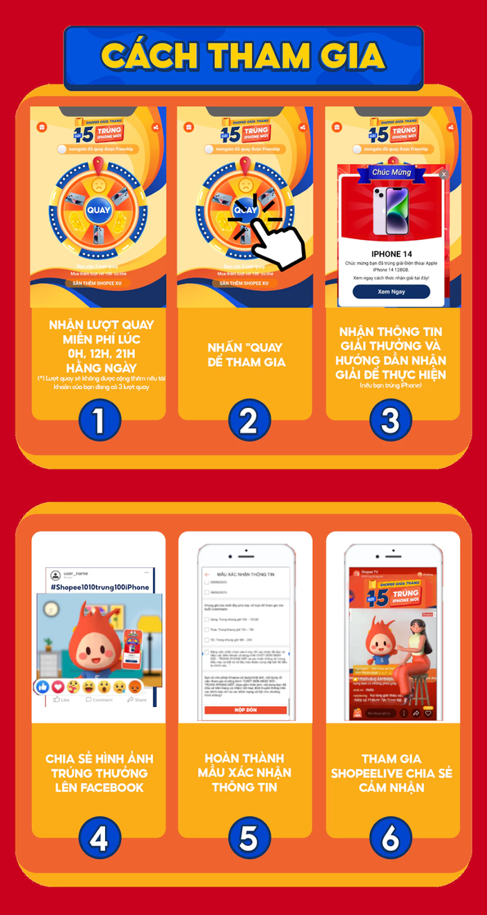 Giá trị của 6 thao tác đơn giản này có thể quy đổi thành một chiếc iPhone mới. Chỉ nhanh gọn lẹ vậy thôi mà có thể rinh ngay quà tặng trị giá hàng chục triệu đồng? Truy cập Shopee từ bây giờ để chứng thực điều này ngay!