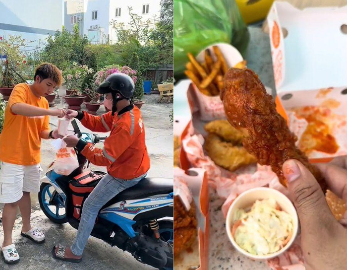 Quốc Halo, Harry chứng tỏ trai đẹp độc thân rất có giá, được ShopeeFood khao cả một bàn tiệc hoành tráng Ảnh 2