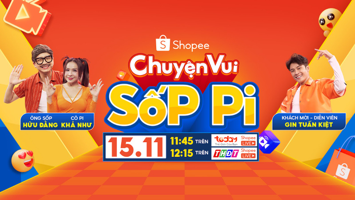 Bên cạnh hai gương mặt thân quen là ông “Sốp” Hữu Đằng và cô “Pi” Khả Như, Chuyện Vui Sốp Pi phát sóng trưa nay sẽ chào đón khách mời đặc biệt là chàng “rể mới” Gin Tuấn Kiệt.