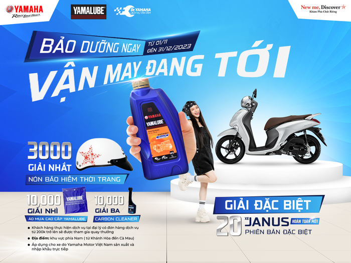 Yamaha Town còn tung nhiều khuyến mãi hấp dẫn nhân dịp cuối năm
