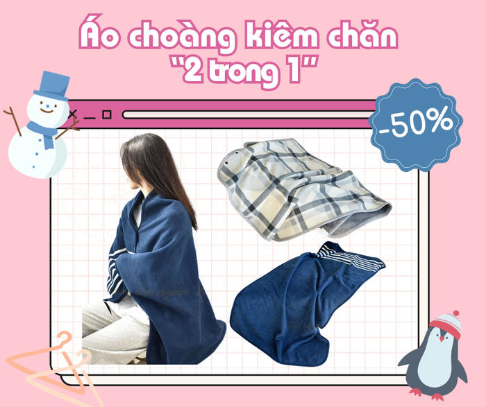 Với 4 màu sắc, chiếc áo choàng đa dụng này cũng là một quà lý tưởng để dành tặng cho bạn bè, đồng nghiệp trong những ngày lễ cuối năm.