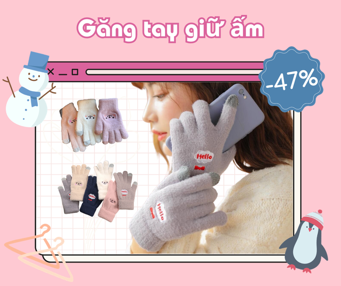 Găng tay thêu hiện đang được giảm 35% trên Shopee, còn chần chờ gì mà không sắm ngay một đôi cho mình và cho cả người ấy?