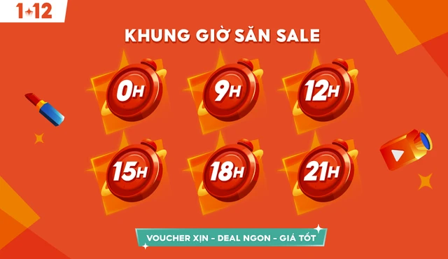 Ghi nhớ 6 khung giờ vàng săn deal ngập tràn của Shopee để không bỏ lỡ cơ hội mua sắm hứng khởi và tiết kiệm chi phí dịp cuối năm.