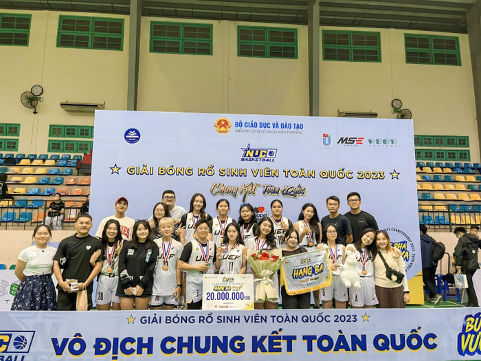 UEF đạt hạng Ba khi lần đầu dự vòng Chung kết bóng rổ sinh viên toàn quốc