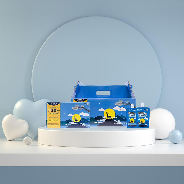 Sở hữu hàm lượng 30% chiết xuất nhung hươu, nước nhung hươu hồng sâm Ki&Young Step 3 góp phần vào sự cải thiện sức khỏe tổng thể của trẻ sau 13 tuổi.&nbsp;