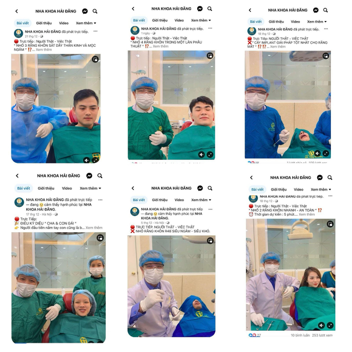 Bác sĩ Đăng thường xuyên livestream công khai quy trình điều trị để khách hàng yên tâm