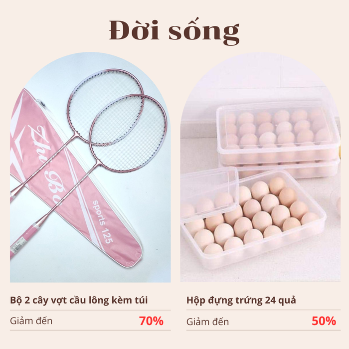 Lên ngay Shopee để săn được các item đời sống thiết yếu chất lượng cao, giá thành thấp để không lo “xẹp ví” những ngày đầu năm bạn nhé!