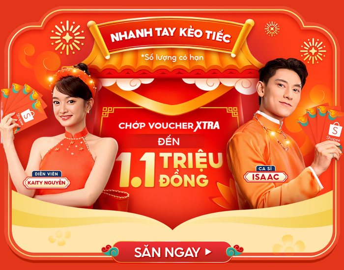 Theo chân bộ đôi đại sứ Isaac và Kaity Nguyễn “chớp” voucher Xtra “nóng hổi” lên đến 1,1 triệu đồng duy nhất hôm nay!
