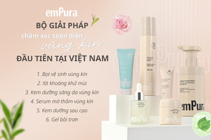 emPura là bộ giải pháp chăm sóc vùng kín toàn diện đầu tiên tại Việt Nam