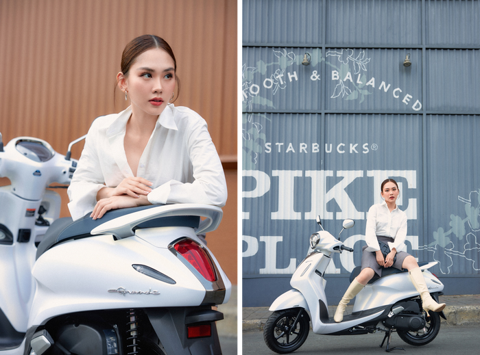 Yamaha Grande 2022 sở hữu đường cong duyên dáng tôn lên vẻ sang trọng của người lái.