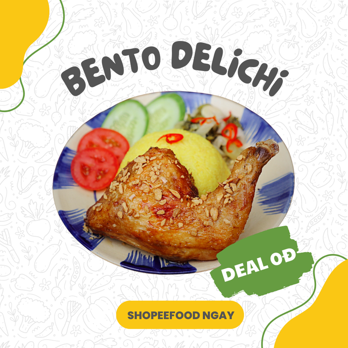 Mỗi ngày một vị cơm gà, không lo ngán với Bento Delichi.