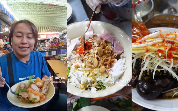 Một tiếng ăn liền tù tì 5 món, hóa ra Tiktoker Đi Cùng Thy đang lạc lối ở 'thành phố đáng sống' Ảnh 2