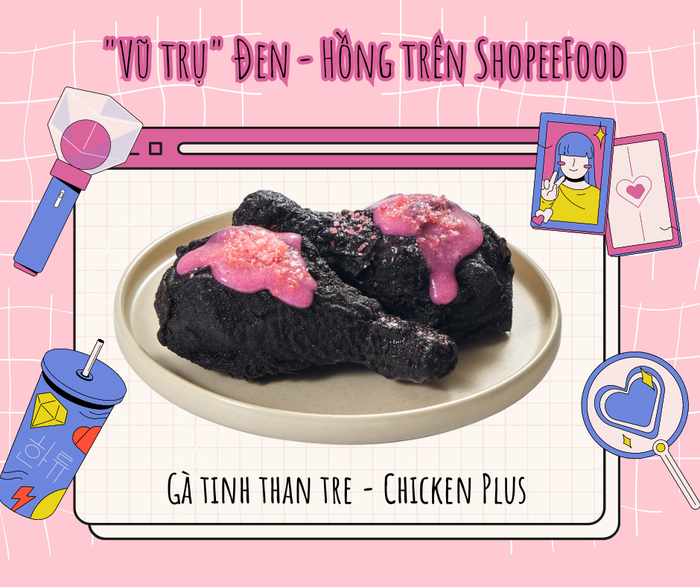 Chính thức mở bán từ ngày 15.7, món gà rán “bóng đêm” độc đáo nhất trong menu của Chicken Plus đã nhanh chóng thu hút sự chú ý của các tín đồ ẩm thực. 