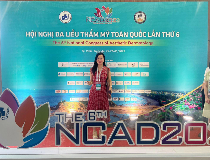 Chị Nguyễn Mai Hương – Tại Hội nghị da liễu thẩm mỹ toàn quốc lần thứ 6