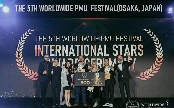 Master Phước Lai Quán quân Nano HairStroke tại Lễ Hội PMU Toàn Cầu lần thứ 5 tại Nhật Bản Ảnh 2