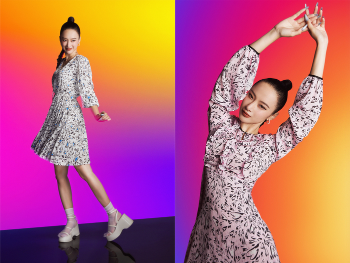 Uyển chuyển trong từng bước đi với những chiếc đầm họa tiết độc quyền từ GIGI