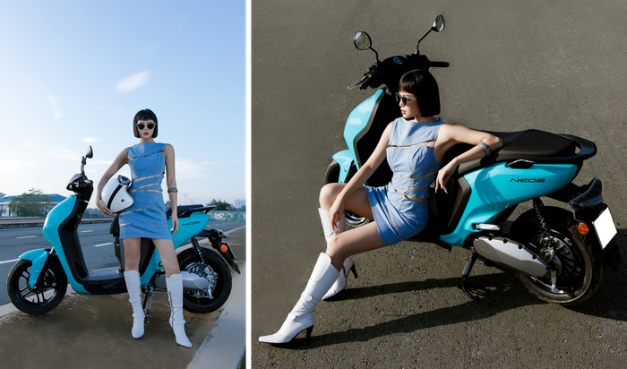 Thiết kế hiện đại, màu sắc trẻ trung của Yamaha NEO'S (Ảnh: Yamaha Motor Việt Nam)